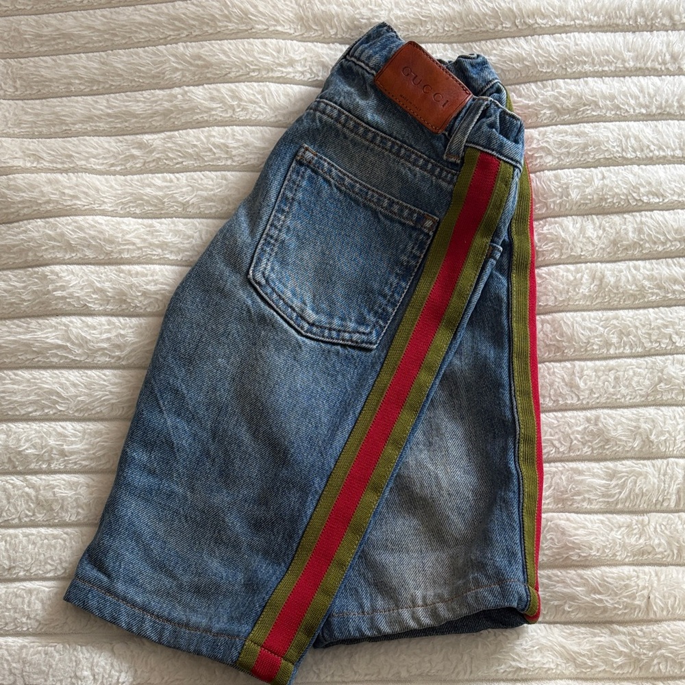 Gucci Blue Denim Shorts